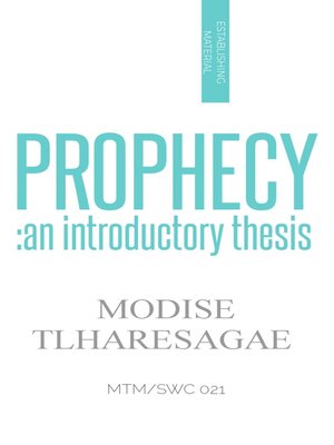 cover image of Prophecy